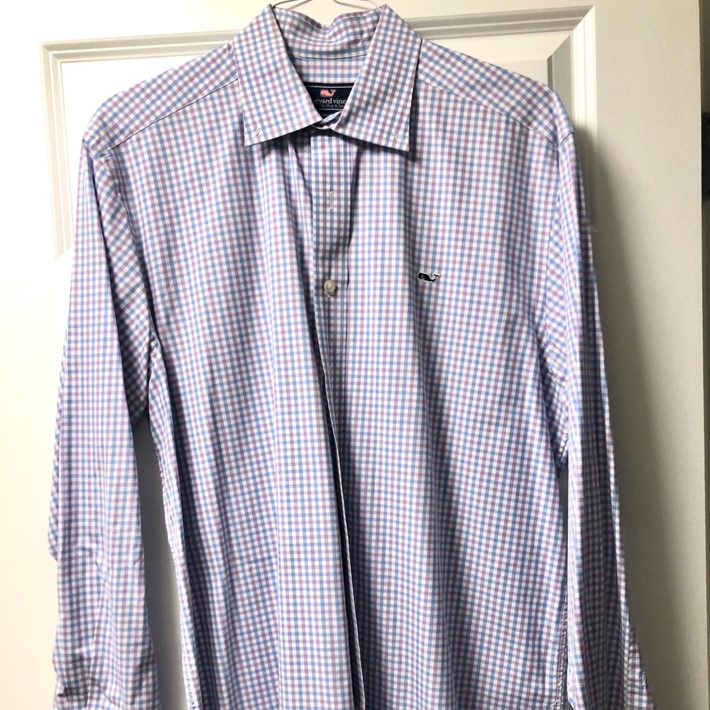 Vineyard Vines checkered button down